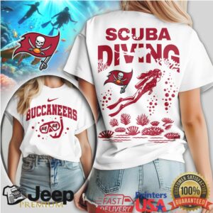 Tampa Bay Buccaneers Scuba Diving Graphic Print Shirt NFL Ocean Style Tampa Bay Buccaneers Scuba Diving Graphic Print Shirt NFL Ocean Style