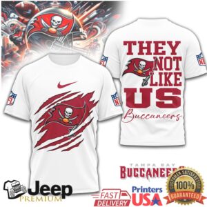 Tampa Bay Buccaneers “They Not Like Us” Claw Design T Shirt Tampa Bay Buccaneers “They Not Like Us” Claw Design T Shirt