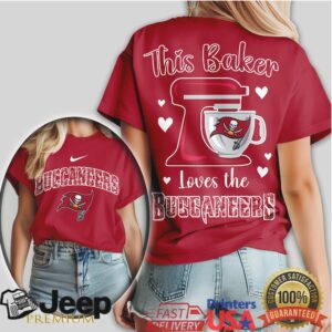 Tampa Bay Buccaneers This Baker Loves The Buccaneers Baking Theme Tee Tampa Bay Buccaneers This Baker Loves The Buccaneers Baking Theme Tee