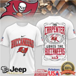 Tampa Bay Buccaneers “This Carpenter Loves The Buccaneers” T Shirt Woodworker Fan Gear