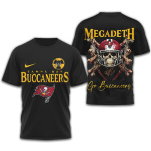 Tampa Bay Buccaneers x Megadeth Heavy Metal Skull Mashup T Shirt Tampa Bay Buccaneers x Megadeth Heavy Metal Skull Mashup T Shirt