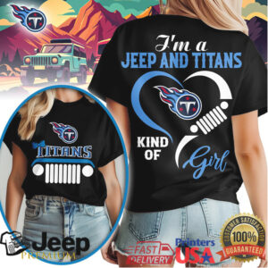 Tennessee Titans Jeep Girl Shirt Titans Fan Off Roading T Shirt