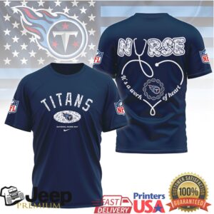 Tennessee Titans Nurse Shirt NFL National Nurse Day Healthcare Gift