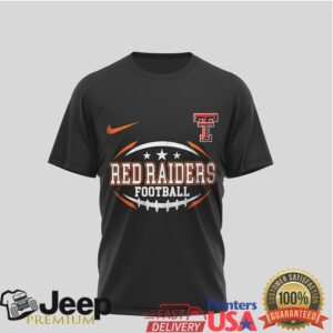 Texas Tech Red Raiders Football Harley Davidson Skull Biker Black T Shirt