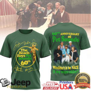 The Beach Boys Pet Sounds 60th Anniversary Commemorative T Shirt