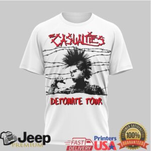 The Casualties x The Drowns Detonate Tour 2024 Punk Rock Tee
