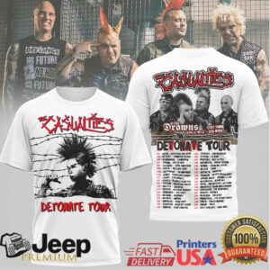 The Casualties x The Drowns Detonate Tour 2024 Punk Rock Tee