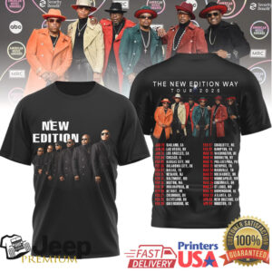 The New Edition Way Tour 2026 Concert T Shirt With Dates