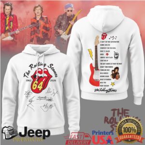 The Rolling Stones 64th Anniversary 1962 2026 Signature Setlist Apparel