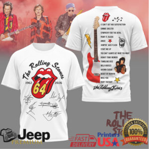 The Rolling Stones 64th Anniversary 1962 2026 Signature Setlist Apparel