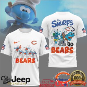 The Smurfs x Chicago Bears NFL Graphic T Shirt