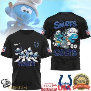 The Smurfs x Indianapolis Colts NFL Graphic T Shirt