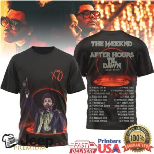 The Weeknd After Hours Til Dawn 2026 Global Tour XO Graphic Shirt