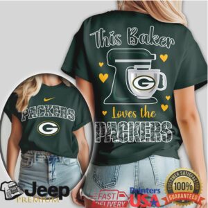 This Baker Loves The Green Bay Packers Kitchen Stand Mixer T Shirt This Baker Loves The Green Bay Packers Kitchen Stand Mixer T Shirt