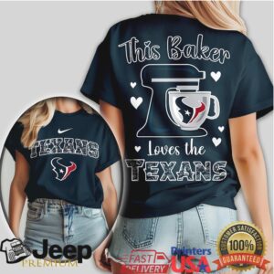 This Baker Loves The Houston Texans Football Baking Fan T Shirt This Baker Loves The Houston Texans Football Baking Fan T Shirt