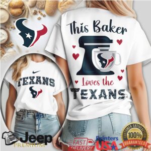 This Baker Loves The Houston Texans Football Baking Fan T Shirt