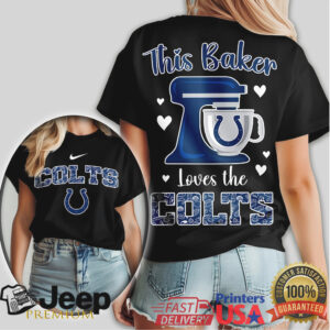 This Baker Loves The Indianapolis Colts Stand Mixer Hobby T Shirt
