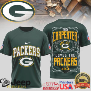 This Carpenter Loves The Green Bay Packers NFL Football T Shirt