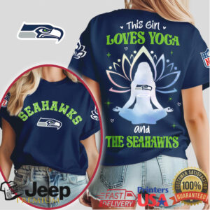 This Girl Loves Yoga and the Seahawks NFL Namaste Fan Tee