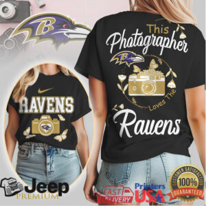 This Photographer Loves The Ravens T Shirt Baltimore Football Fan Tee