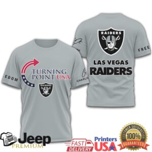 Turning Point USA Las Vegas Raiders Freedom T Shirt Patriotic NFL Fan Gear Turning Point USA Las Vegas Raiders Freedom T Shirt Patriotic NFL Fan Gear