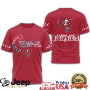 Turning Point USA Tampa Bay Buccaneers Freedom T Shirt Patriotic NFL Fan Gear Turning Point USA Tampa Bay Buccaneers Freedom T Shirt Patriotic NFL Fan Gear