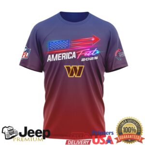 Washington Commanders America Fest 2025 Stars and Stripes Gradient Tee