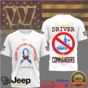 Washington Commanders Drunk Driving Prevention Designated Driver Shirt Washington Commanders Drunk Driving Prevention Designated Driver Shirt