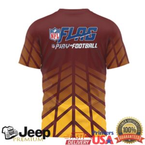 Washington Commanders NFL FLAG Play Football Sublimated T Shirt Washington Commanders NFL FLAG Play Football Sublimated T Shirt
