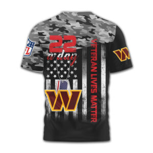 Washington Commanders NFL Veteran Awareness Shirt 22 A Day Camo Washington Commanders NFL Veteran Awareness Shirt 22 A Day Camo