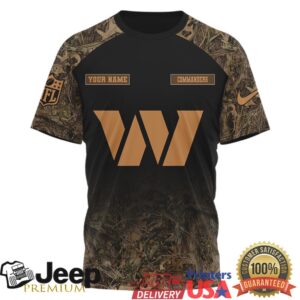 Washington Commanders Personalized Camo Hunting Season T Shirt