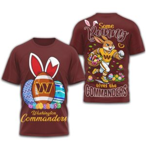 Washington Commanders Some Bunny Loves The Commanders Easter T Shirt