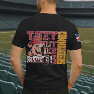 Washington Commanders “They Not Like Us” Pig Mascot Tee Vintage Style Apparel