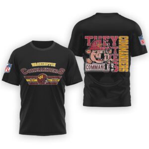 Washington Commanders “They Not Like Us” Pig Mascot Tee Vintage Style Apparel