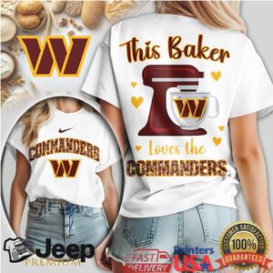 Washington Commanders This Baker Loves The Commanders Kitchen Graphic Tee