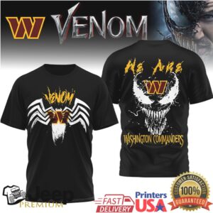 Washington Commanders Venom Symbiote “We Are” NFL Graphic T Shirt