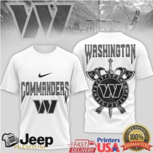Washington Commanders Viking Heritage T Shirt Norse Shield & Axes Graphic