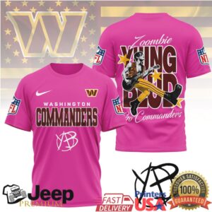 Washington Commanders YUNGBLUD Zoombie Custom Tee NFL Football Washington Commanders YUNGBLUD Zoombie Custom Tee NFL Football