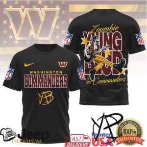 Washington Commanders YUNGBLUD Zoombie Custom Tee NFL Football