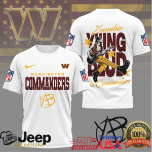 Washington Commanders YUNGBLUD Zoombie Custom Tee NFL Football
