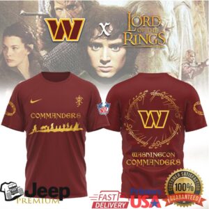 Washington Commanders x Lord of the Rings One Team To Rule Them All Tee