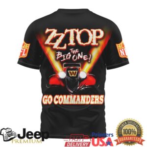 Washington Commanders x ZZ Top Classic Rock Car Graphic Men's T Shirt