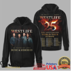 Westlife 25 Years of Hits World Tour Europe Anniversary Merchandise