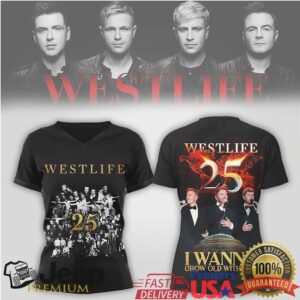 Westlife 25th Anniversary I Wanna Grow Old With You Commemorative Shirt