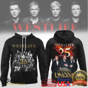 Westlife 25th Anniversary I Wanna Grow Old With You Commemorative Shirt