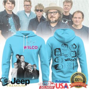 Wilco An Evening With Wilco 2024 Tour Blue Hoodie & Shirt