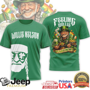 Willie Nelson St. Patrick's Day “Feeling Willie Lucky” Irish Tee