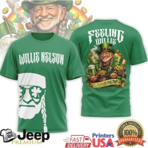Willie Nelson St. Patrick's Day “Feeling Willie Lucky” Irish Tee