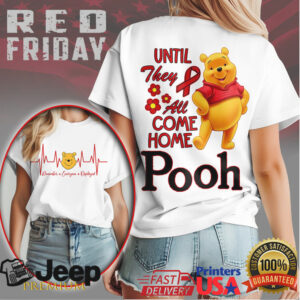 Winnie the Pooh R.E.D. Friday Military Support “Until They All Come Home” Tee