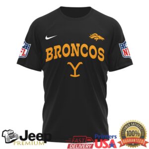 Yellowstone Dutton Ranch Denver Broncos Western Style NFL T Shirt Yellowstone Dutton Ranch Denver Broncos Western Style NFL T Shirt